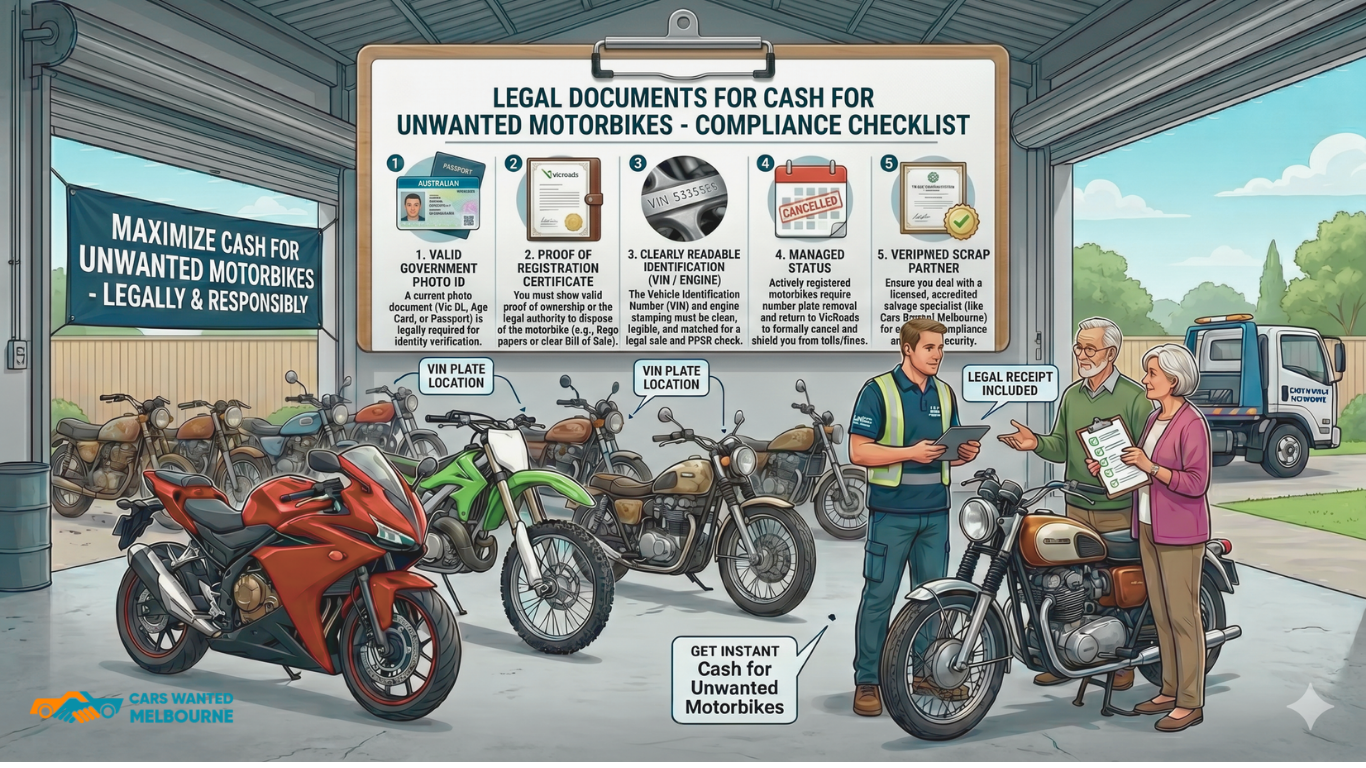 What Paperwork Do You Need to Secure Cash for Unwanted Motorbikes Legally