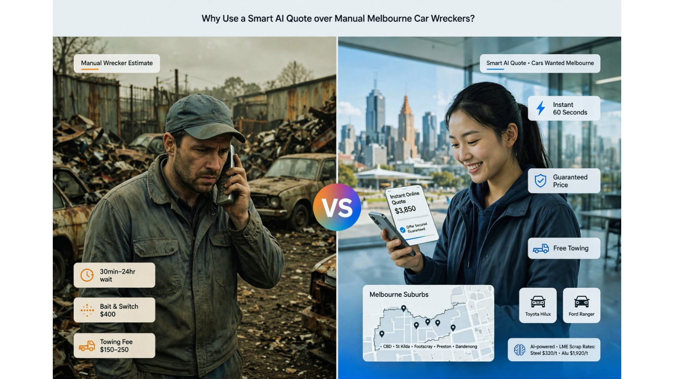 Why Use a Smart AI Quote over Manual Melbourne Car Wreckers?